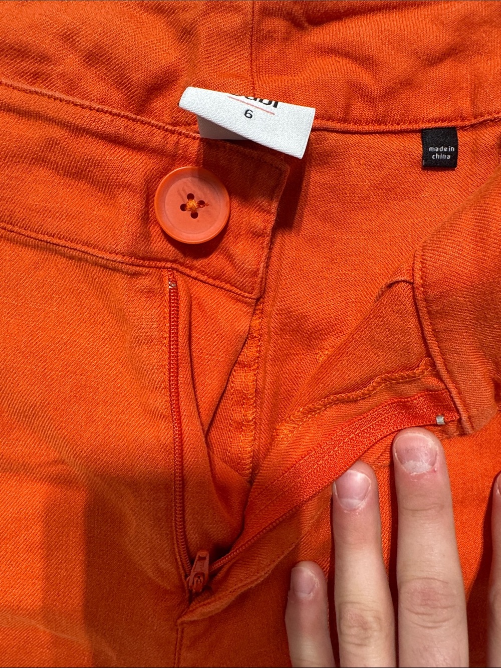 CAbi Orange Wide-Leg Crop Pants - Picture 3 of 5